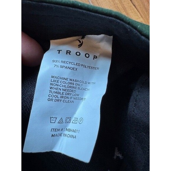 Troop NEW Mens Adjustable Fashion Cap Hat Green Golf Baseball Hummingbird‎ - Picture 8 of 9
